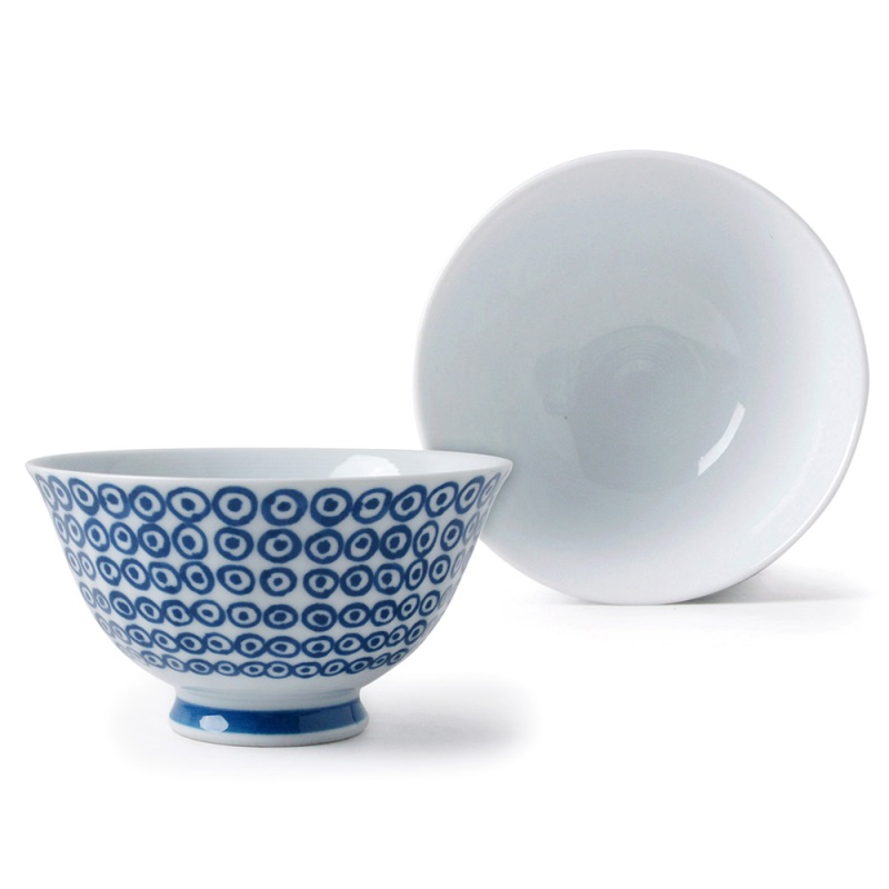[豐名日本餐具] 4.0"輕量飯碗 藍鹿之子 有田燒 / C04RB0-362-AB, , large