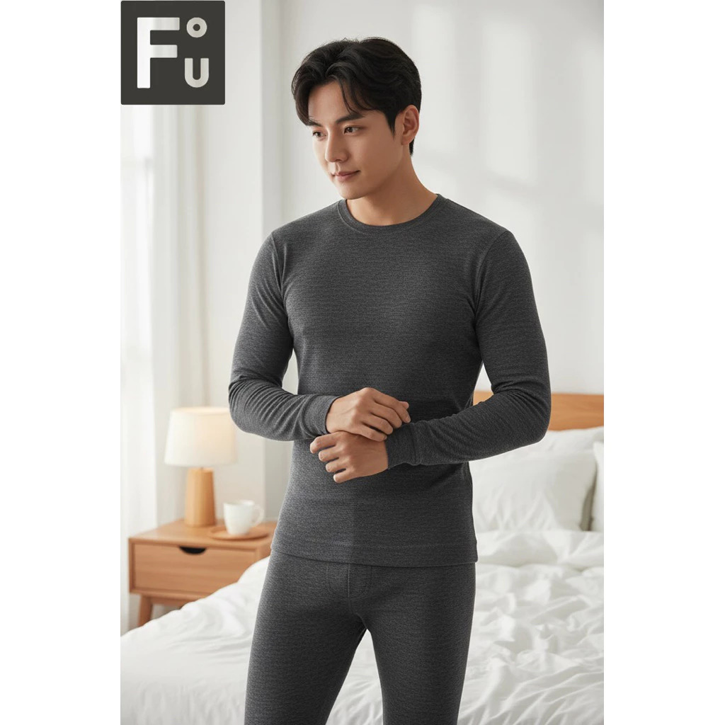 【FU】超柔羊感男圓領恆溫衣, , large