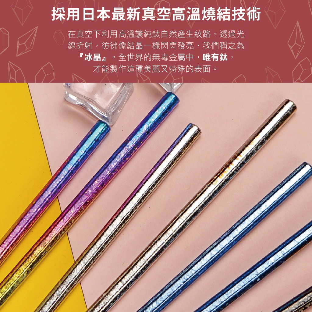 【純鈦冰晶八方筷 冰耀黑】鈦筷 環保筷 筷子 餐具 鈦餐具 環保餐具 露營, , large