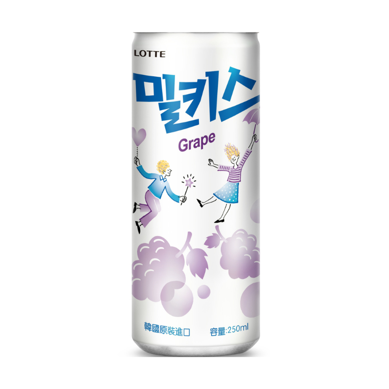 韓國樂天葡萄優格風味碳酸飲, , large