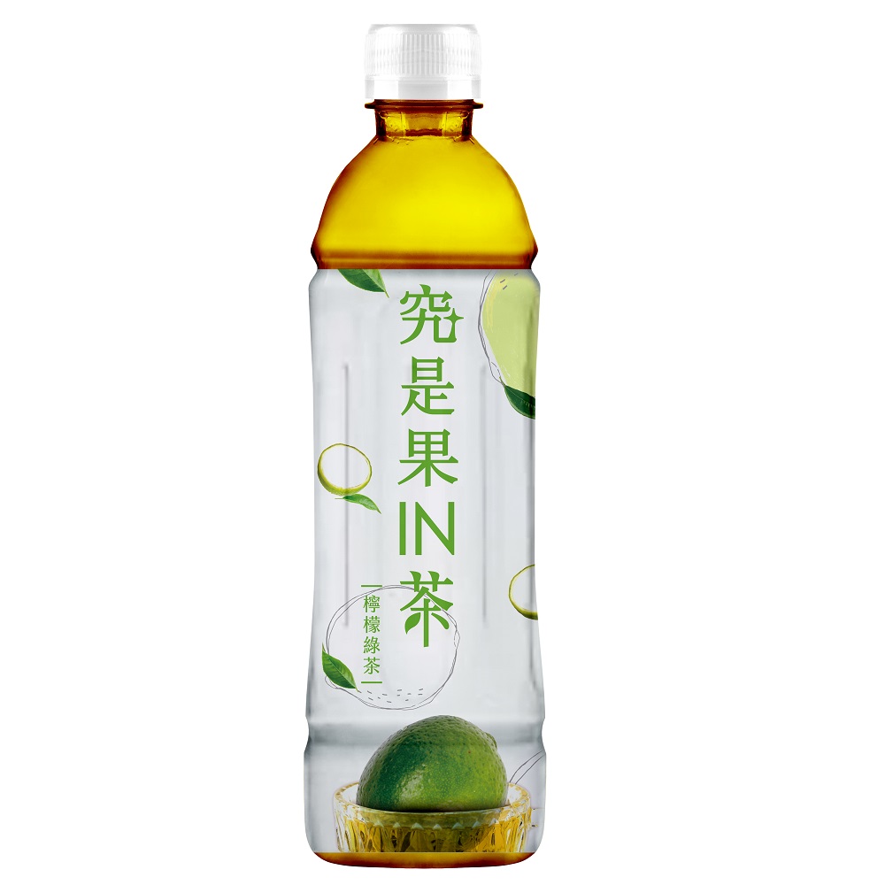 究是果IN茶-檸檬綠茶 600ml, , large