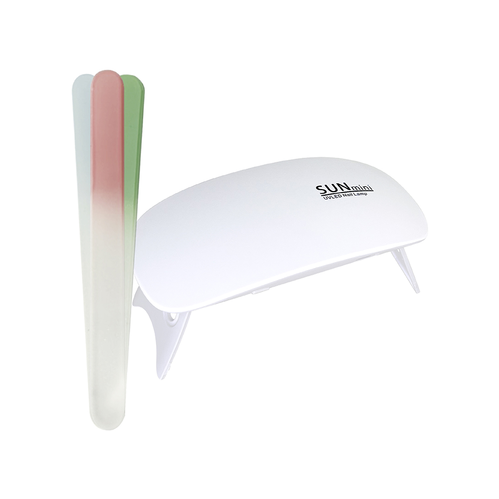 LED Nail Lamp with Free Nail Buffing Stick, , large