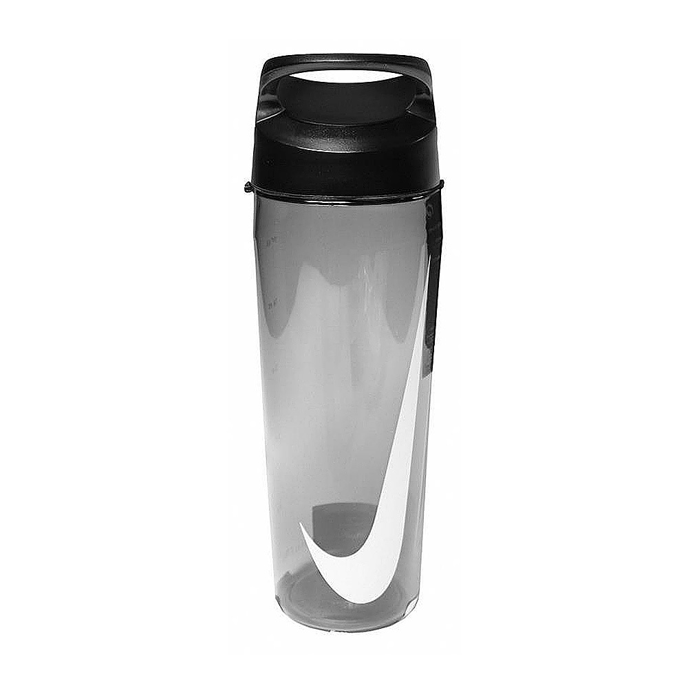 NIKE 旋蓋式水壺 24OZ/709ml 運動水壺 隨身杯 水瓶 TRITAN材質 便攜 人體工學 手柄 寬口 透明黑, , large