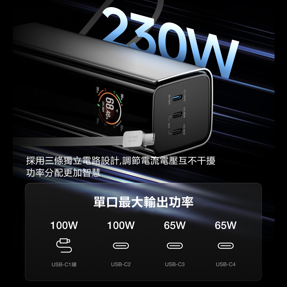 EcoFlow RAPID RPO EFHB100 230W 20000mAh Power Bank Built-in Cable, , large