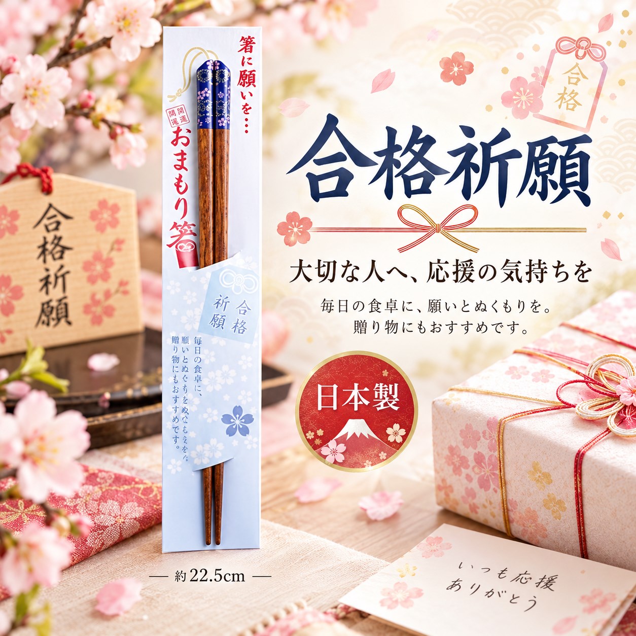 【HIYASU日安工坊】日本御守箸-合格祈願, , large