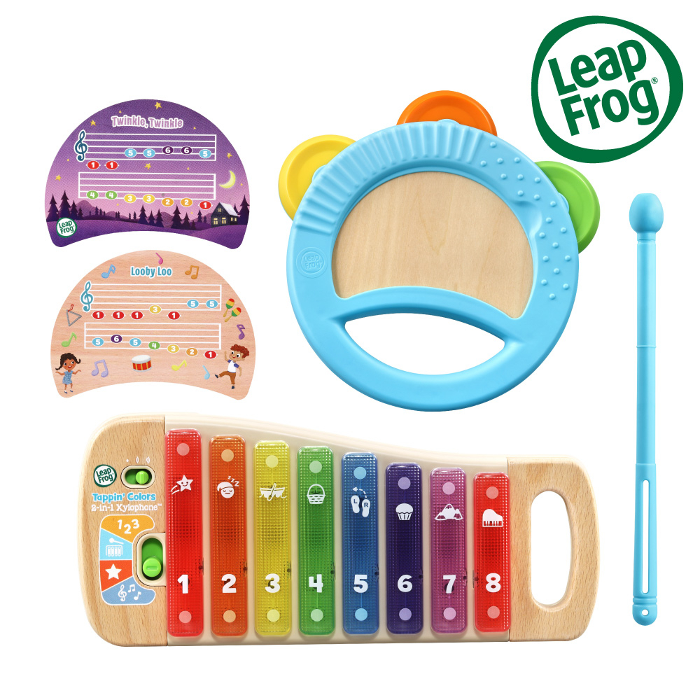 官方直營【LeapFrog】彩虹木琴鈴鼓組, , large