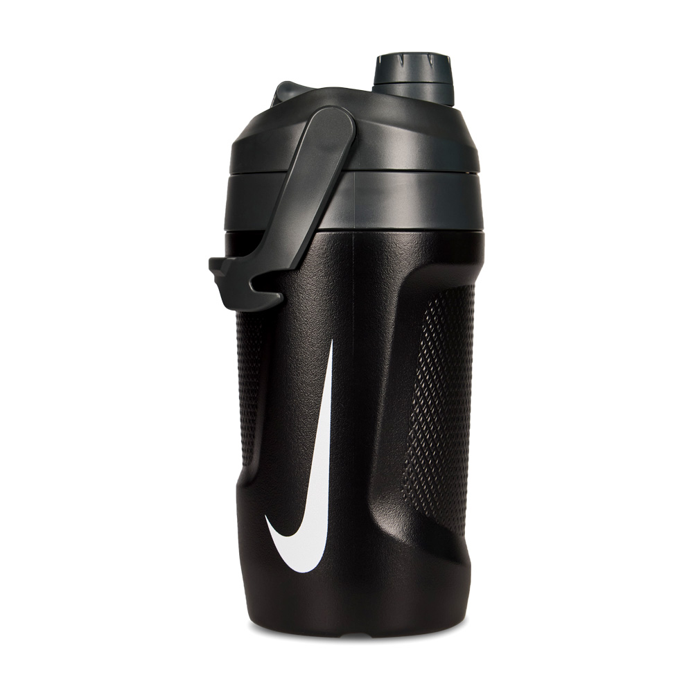NIKE FUEL JUG 大口徑霸水壺 40OZ/1180ml 運動水壺 轉蓋式 輕量 保冷 鉤狀提把 可機洗 N101379703140黑、N101379740540藍, , large