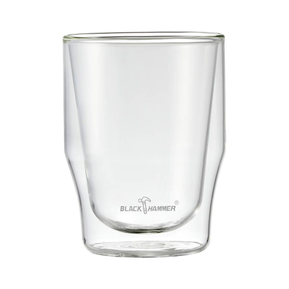 BH 曲線雙層耐熱玻璃杯320ml, , large