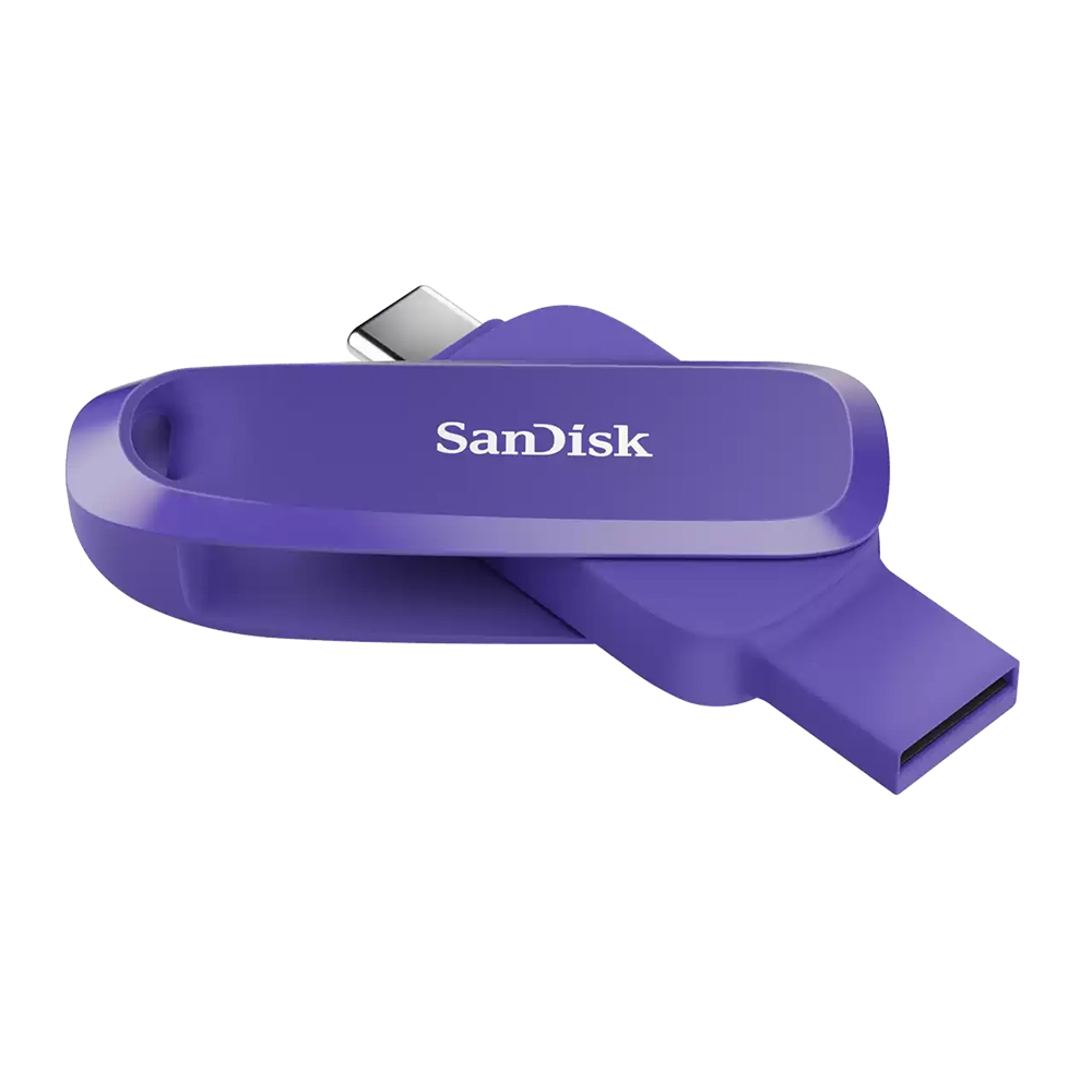 【SanDisk】Phone Drive DDC6 紫色 32G TYPE-C USB 3.2 雙用 OTG 旋轉隨身碟 讀取速度 100MB/s, , large