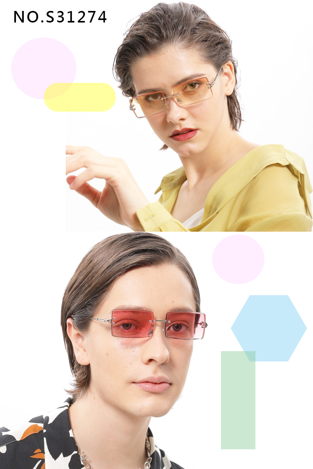 Glasses, 銀框漸灰色, large