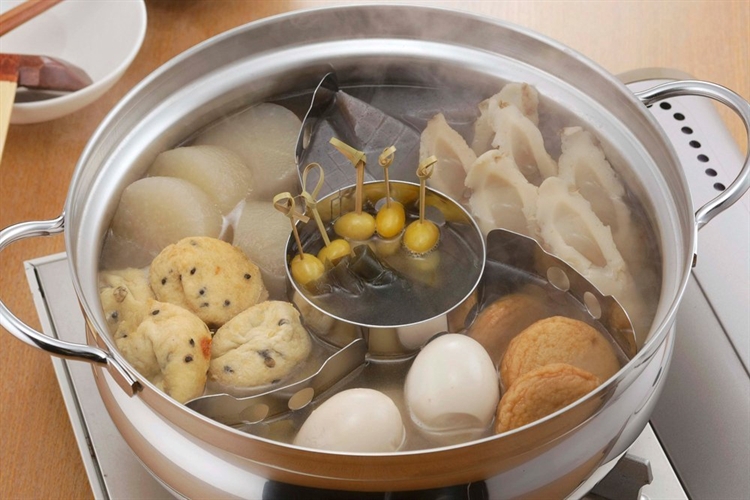 Stainless steel hot pot/oden divider, , large