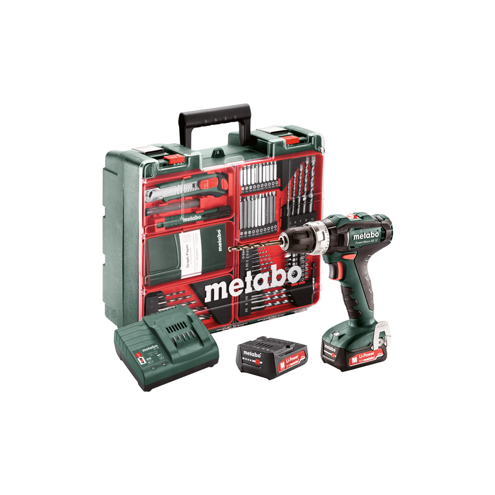 PowerMaxx SB 12 SET -12V鋰電震動電鑽組12V 2.0Ah全配, , large