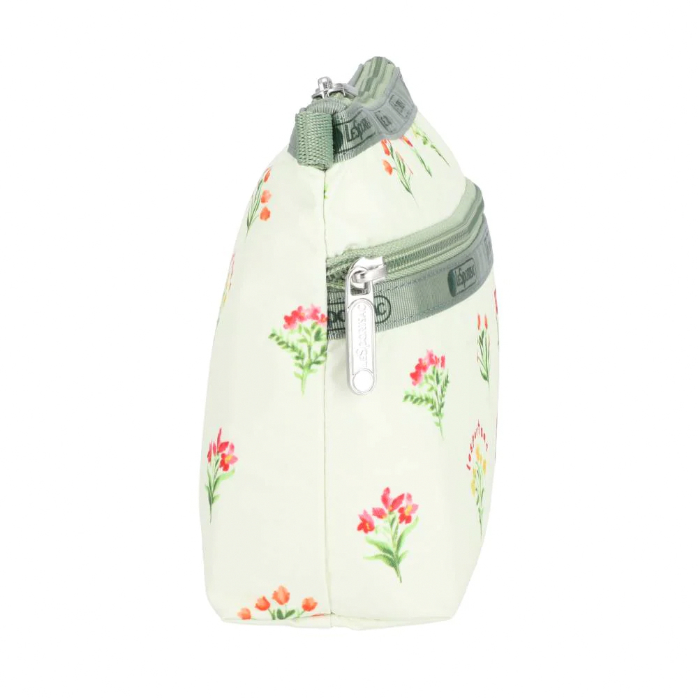 Lesportsac Cosmetic Clutch 雙層拉鍊化妝包 收納袋 盥洗包 女包(盛夏草原), , large