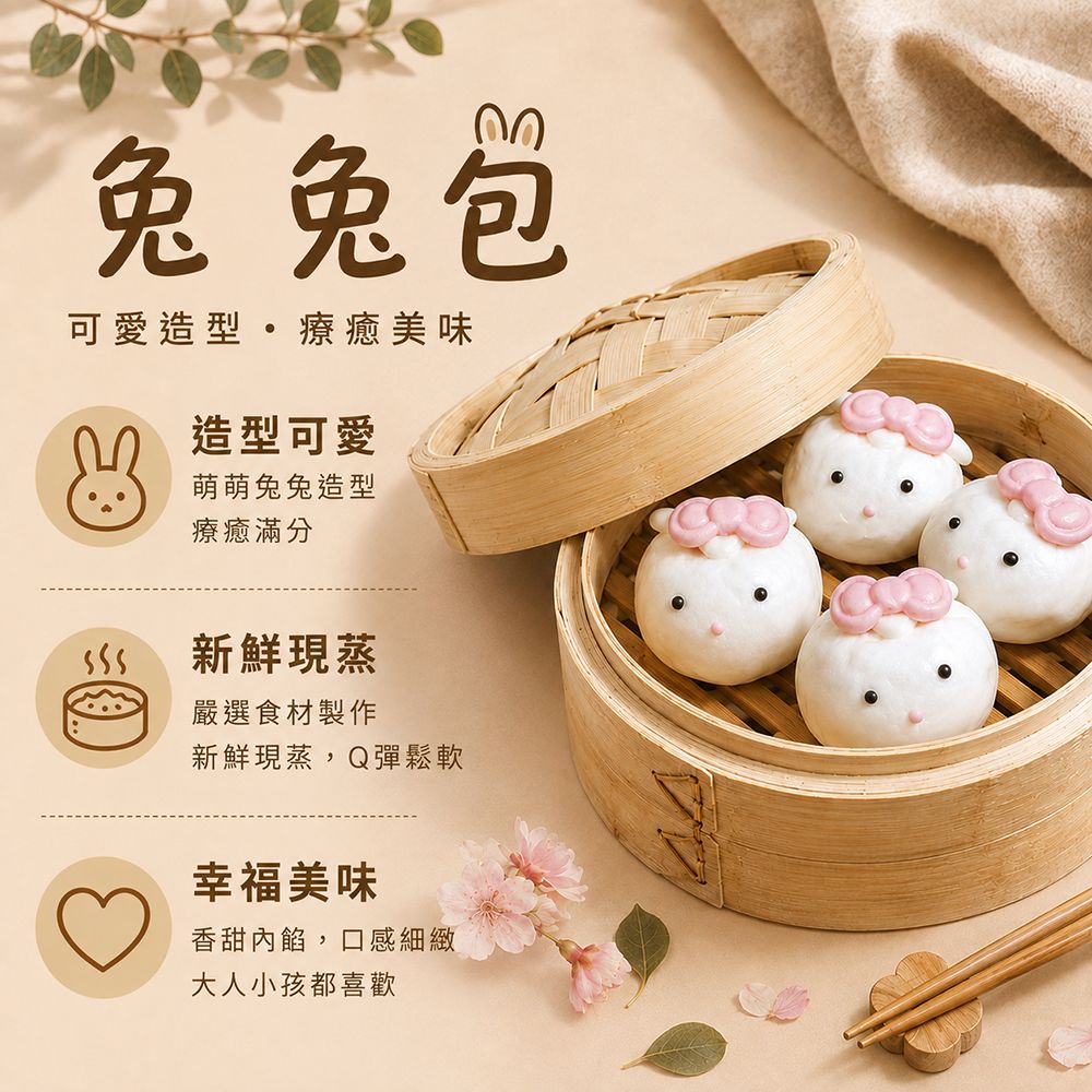 【紅豆食府】美味TOP組 兔兔流沙包+叉燒酥+豆沙鍋餅+芋粿煎餅🎁新品嘗鮮, , large