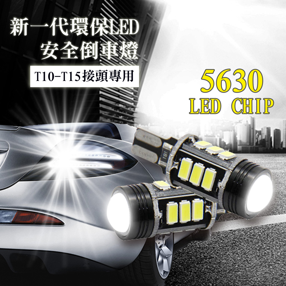 【車的LED】T10~T15 魚眼白光7.5W-2入組-白光, , large