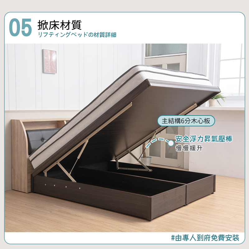 【KIKY】米特後掀床底, , large