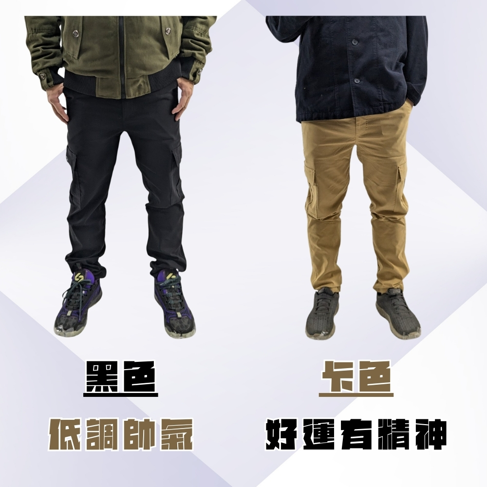【億子洪】彈性修身直筒工裝褲 TTRI紡織認證 拉鍊款 灰色-2XL【GNZ2022】, , large