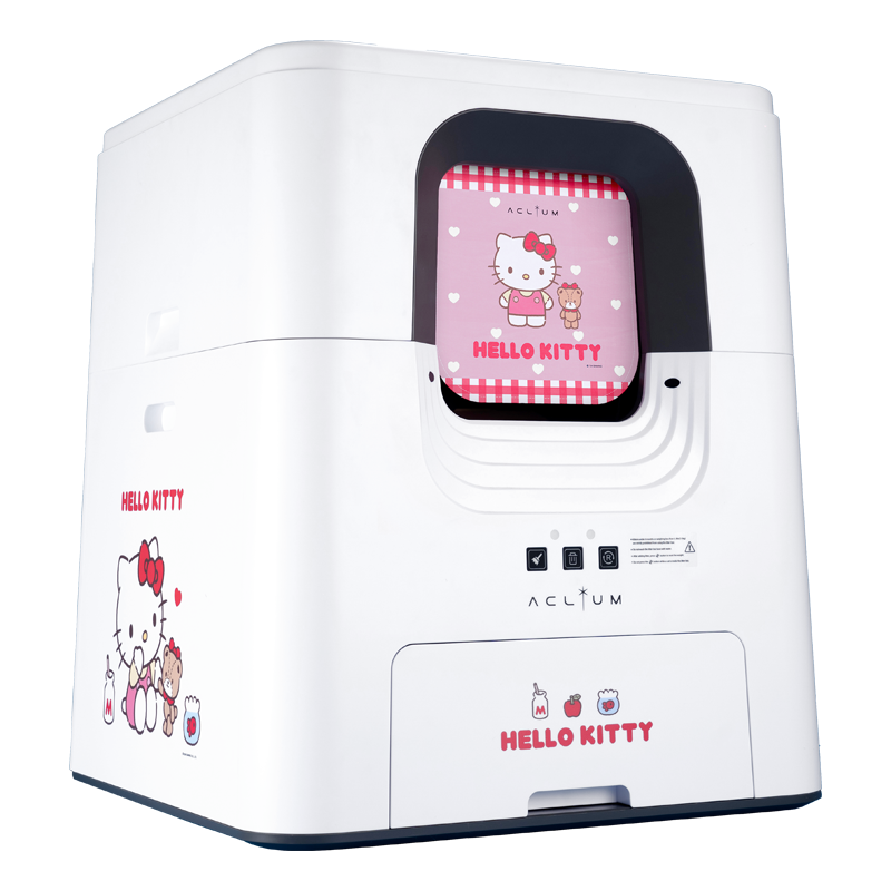 【星際探險】艾克樂 Aclium－ Hello Kitty V2 自動貓砂機 無WiFi功能, , large