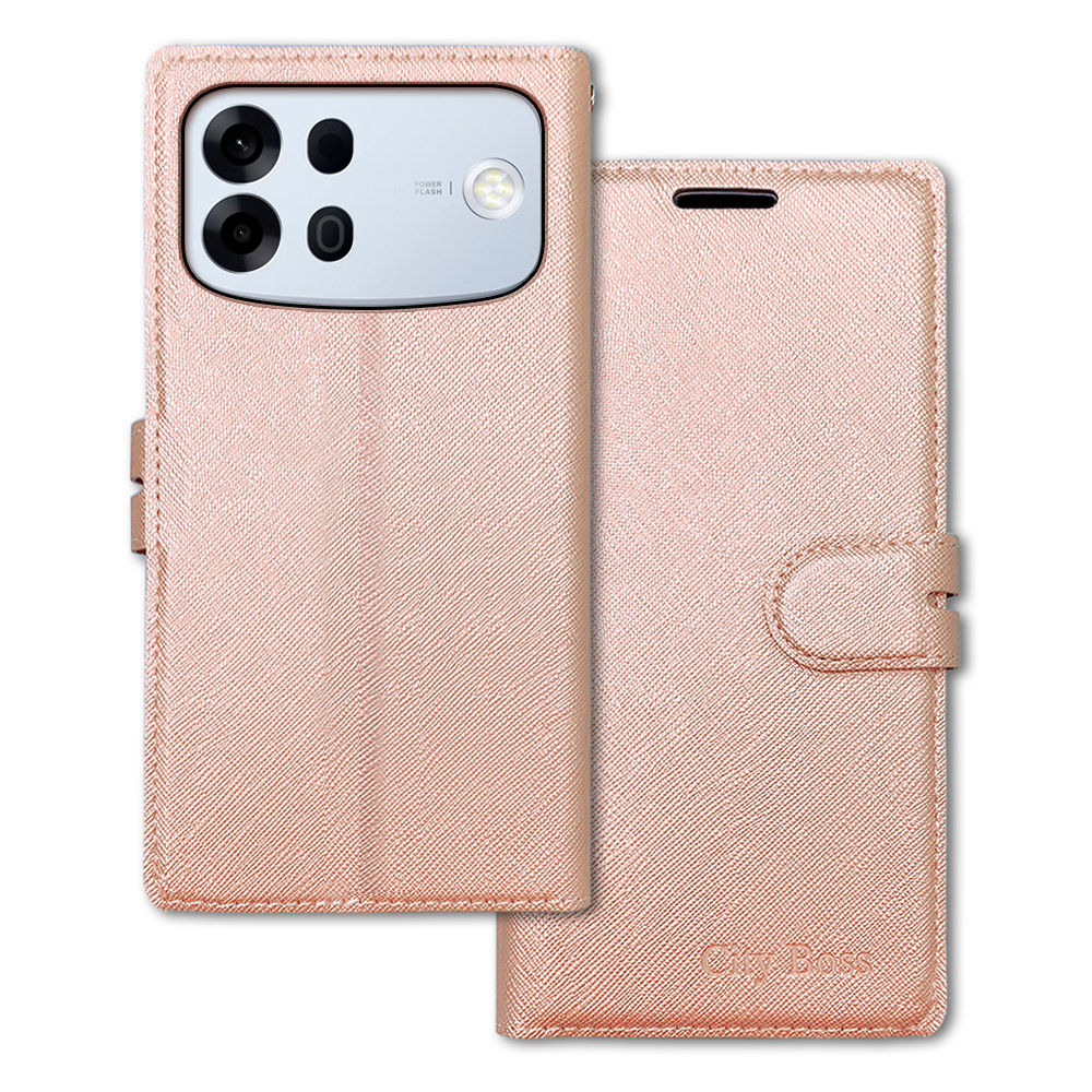 CITY都會風 OPPO A7 Pro Max 插卡立架磁力手機皮套 有吊飾孔, , large