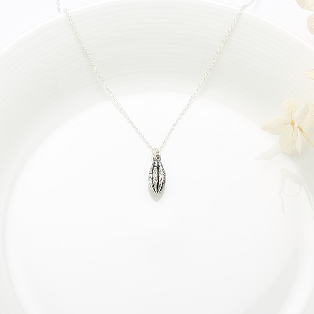 【Angel & Me】Cocoa Bean Chocolate s925 sterling silver necklace Valentine Day, , large