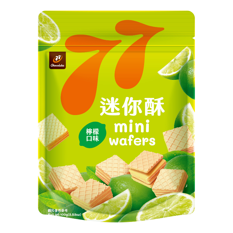 77 mini wafers Lemon Flavor, , large