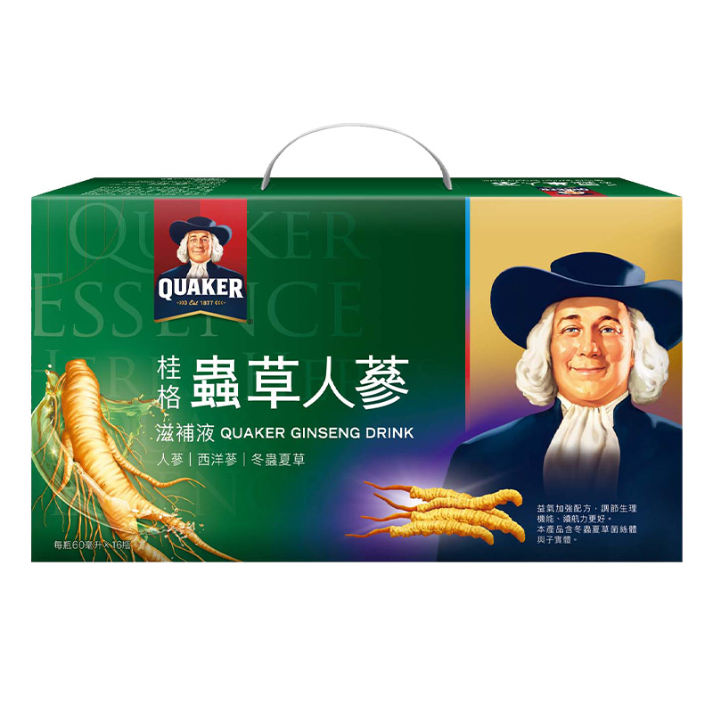 Quaker Ginseng with Cordyceps 60mlx16, , large