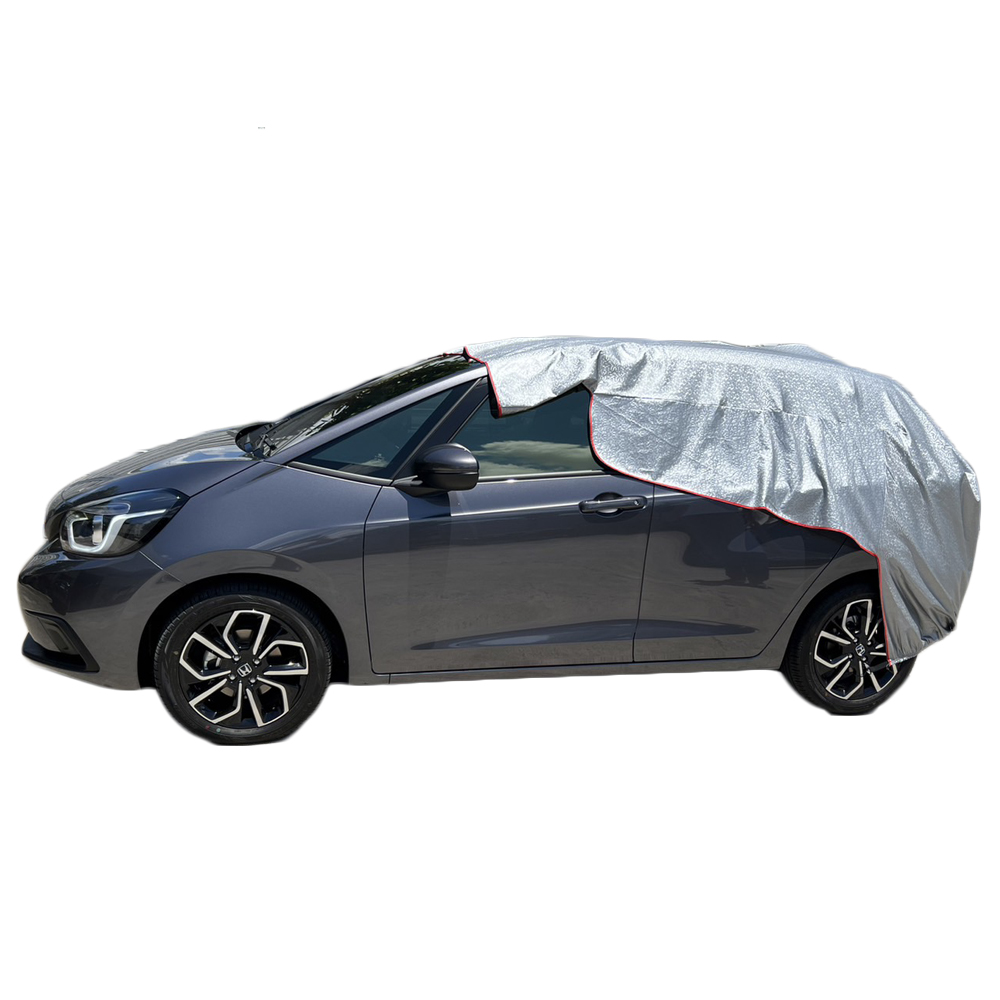 UV-Resistant & Heat-Proof Diamond Quilted Half Car Cover &ndash; Universal Size, , large
