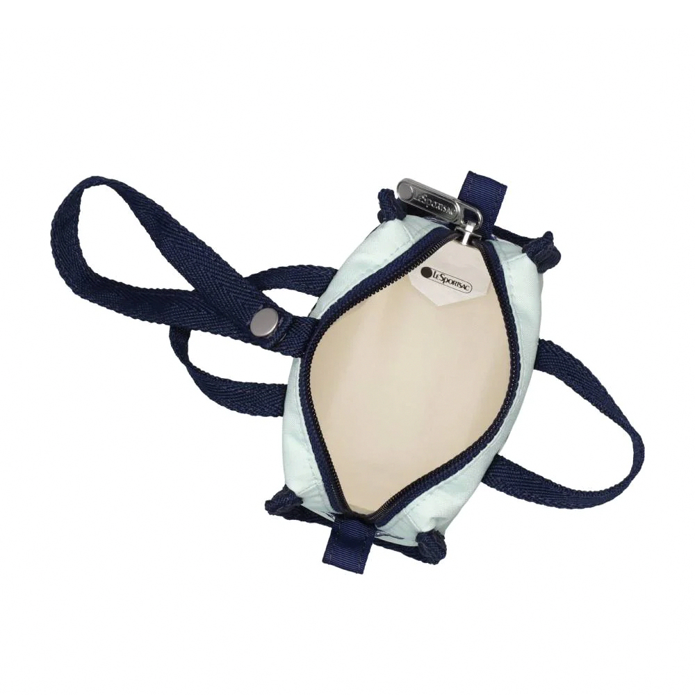Lesportsac Micro Weekender Charm 小吊掛飾零錢包 收納袋(童趣草帽貓咪)L261-1611N-HF97, , large