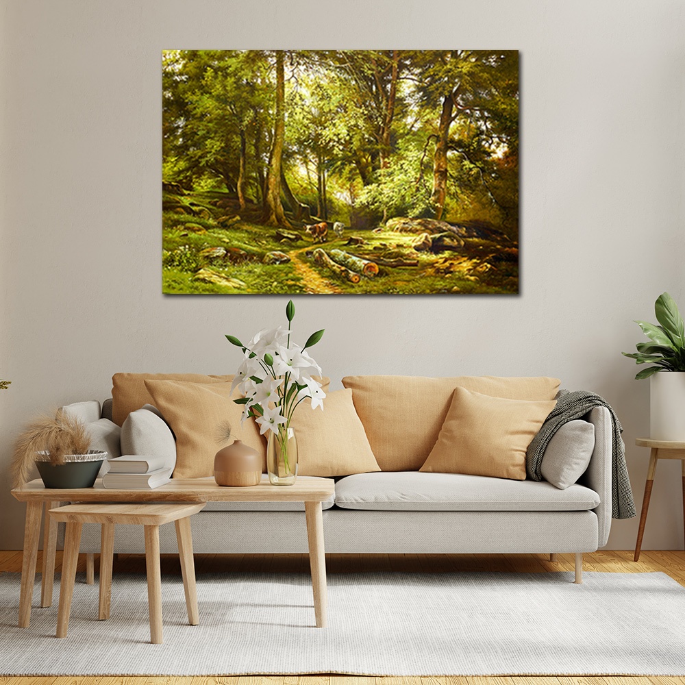 【御畫房】牛轉乾坤 國家一級畫師手繪油畫60&times;90cm(VF-93), , large