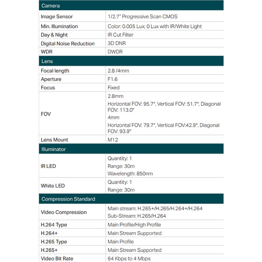 TP-LINK 昌運監視器組合 VIGI NVR1004H-4P 4路主機+VIGI C240 4MP全彩網路攝影機*4, , large