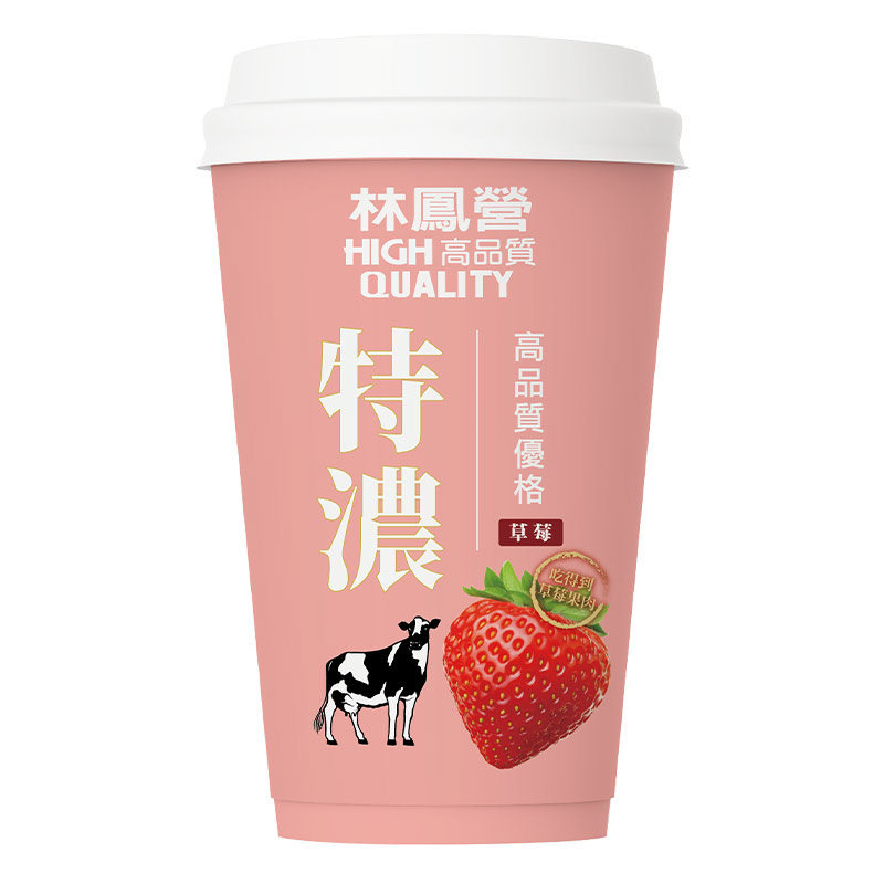 林鳳營特濃重乳優格(草莓)400g, , large