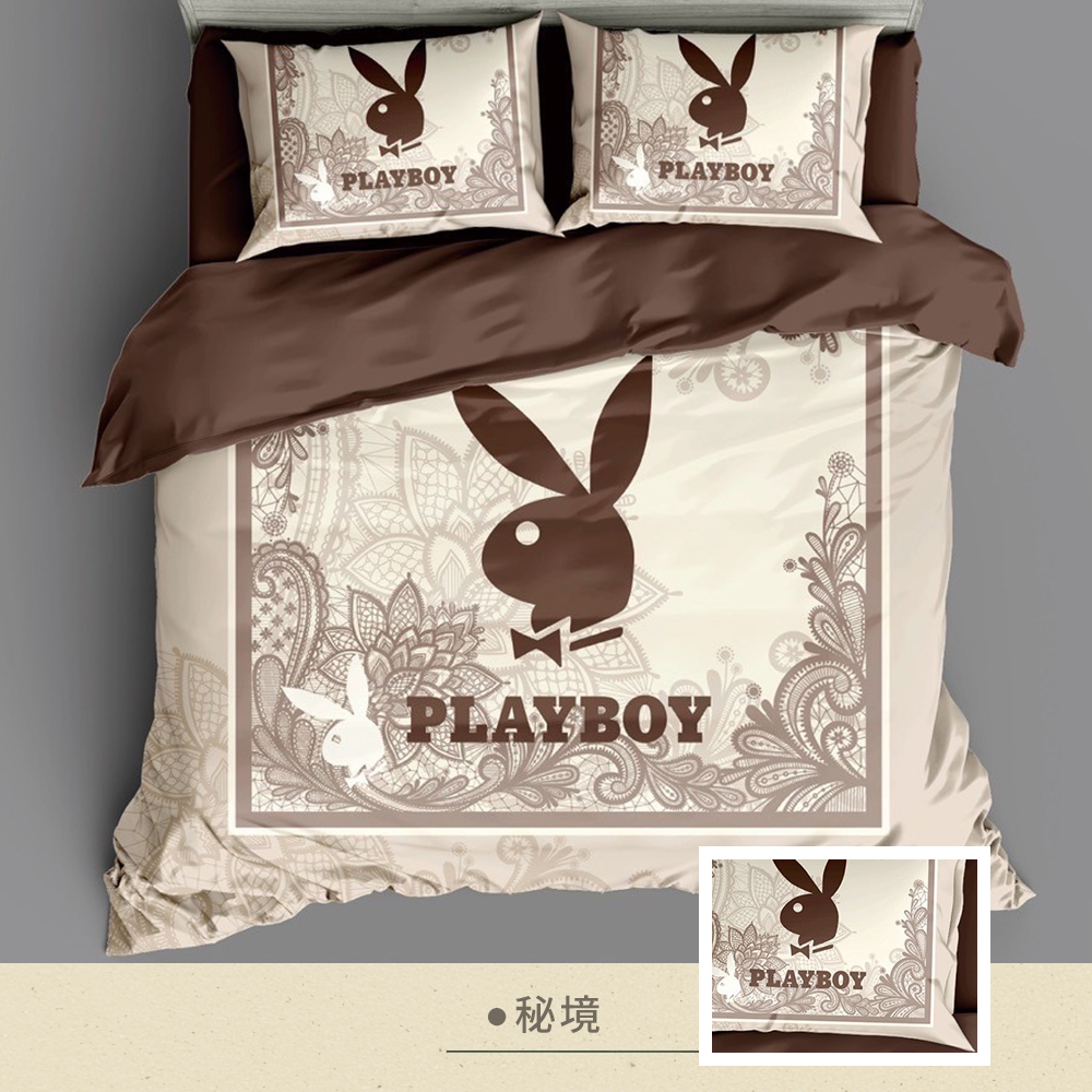【Galatea 葛拉蒂】PLAYBOY 雙人床包兩用被組, , large