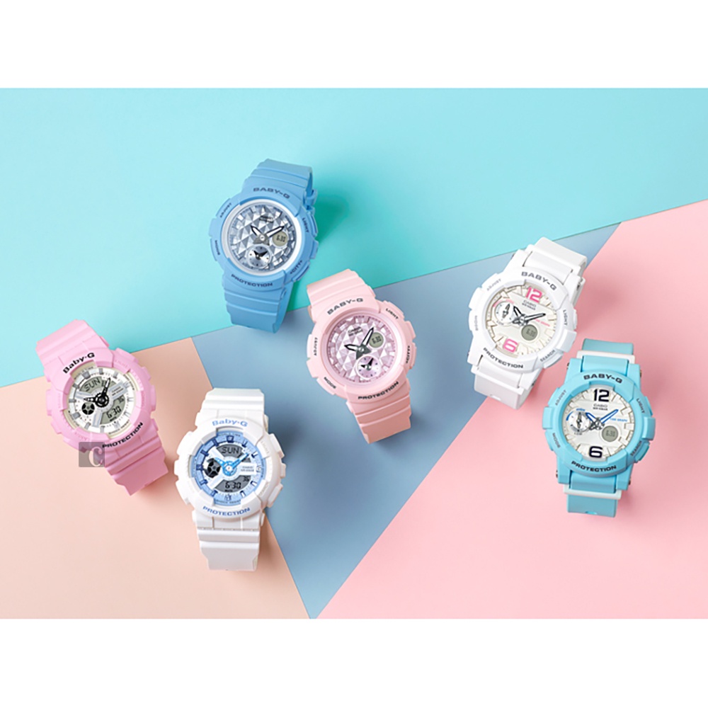 CASIO 卡西歐 Baby-G 粉嫩雙顯錶-粉紅/46mm BA-110BE-4ADR, , large