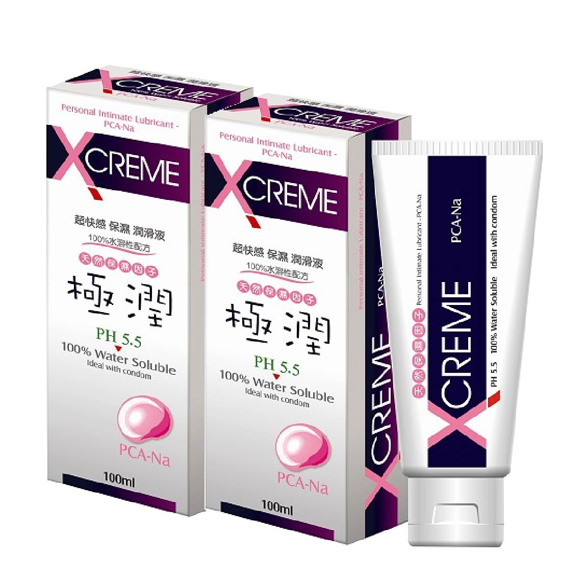 【XCREME超快感】兩瓶 保濕型水溶性潤滑液, , large