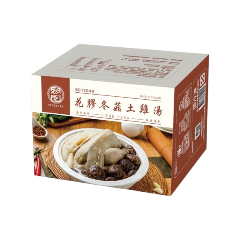 彭園 花膠冬菇土雞(湯)2600g(冷凍)-美淇, , large