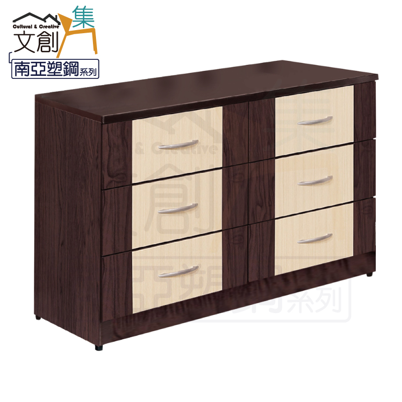 【文創集 】 杜亞 環保4.1尺南亞塑鋼六斗櫃/收納櫃(客約商品), , large