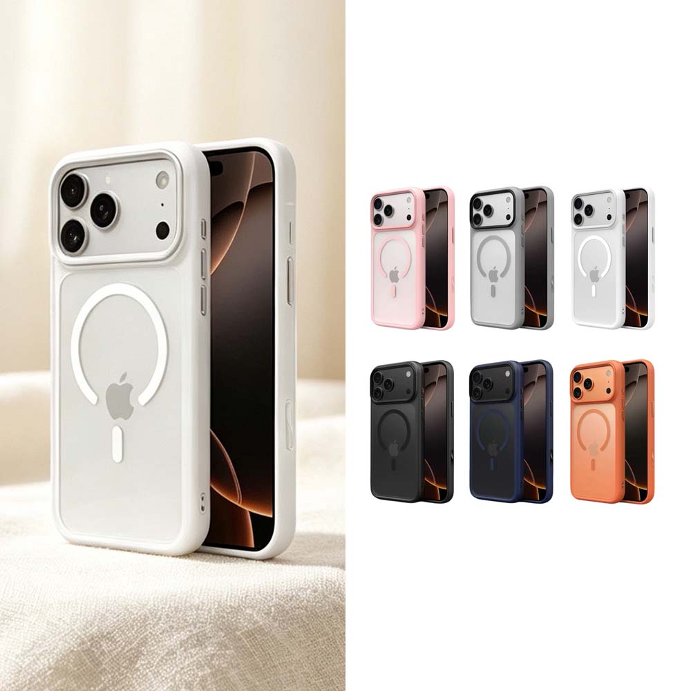 【山水之寶】iPhone 18Pro/Max/17Pro/Max手機殼 防摔殼 精緻優盾 磨砂親膚金屬質感磁吸防摔殼 相機按鍵版, , large