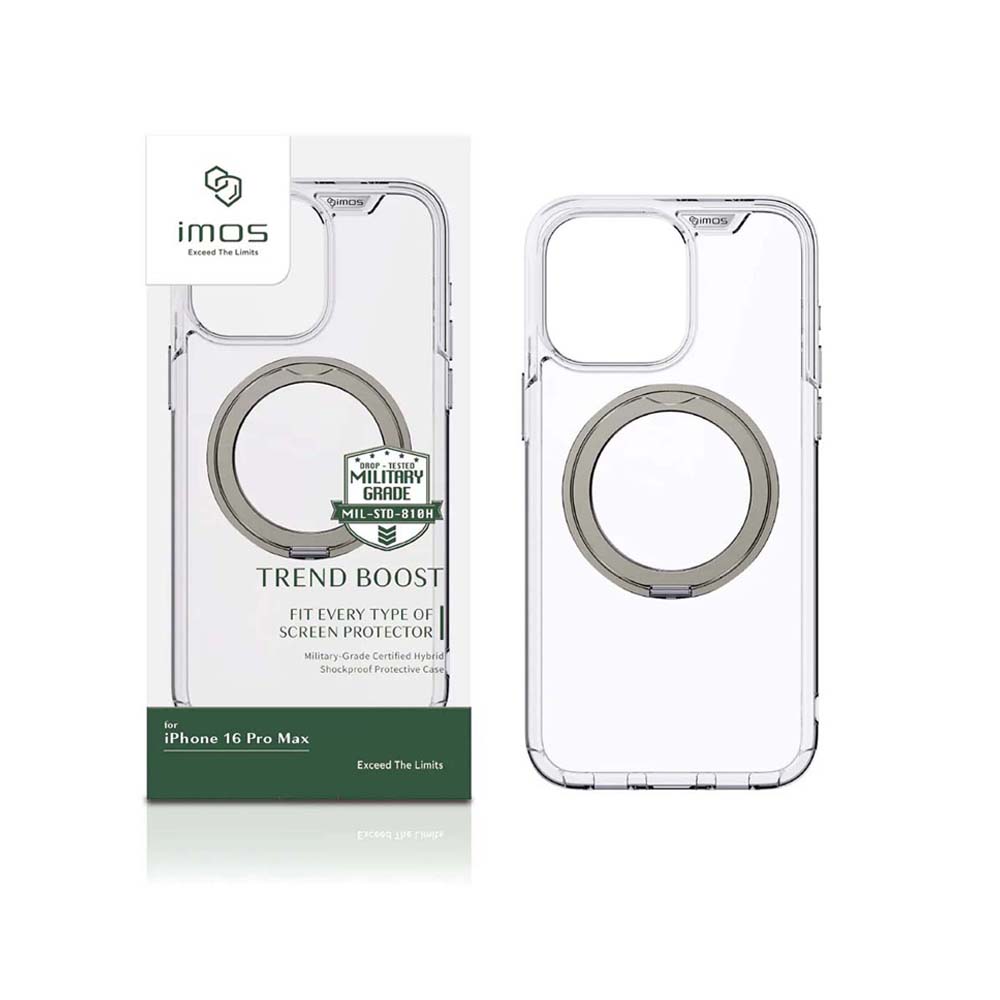 【山水之寶】iMos iPhone 16/16Pro/16Promax手機殼 TREND BOOST 磁吸支架軍規防震保護殼原廠公司貨, , large