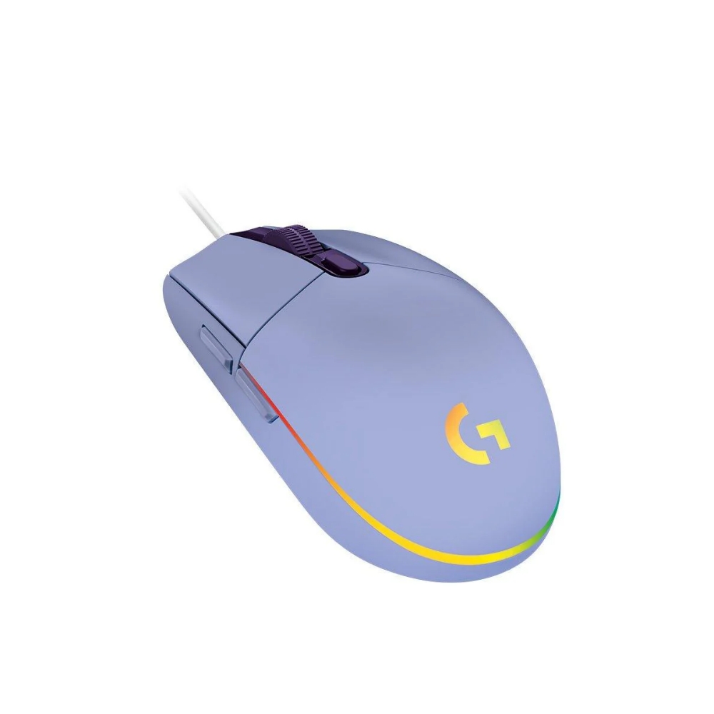 【 Logitech 羅技 】G102 紫色 LIGHTSYNC RGB 6 鍵 炫彩遊戲滑鼠 有線, , large