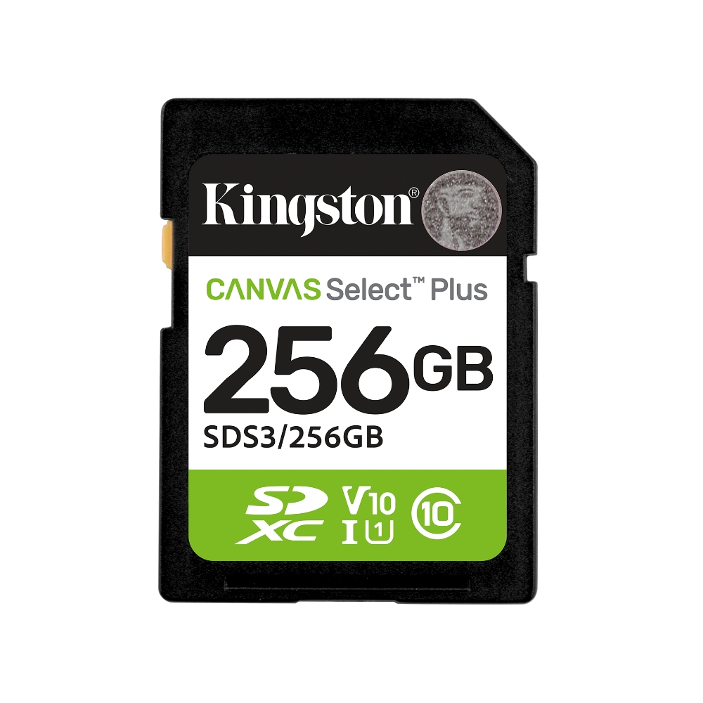 【Kingston】Canvas Select Plus 256GB SDXC U1 V10 UHS-I 記憶卡 讀取速度:150MB/s, , large