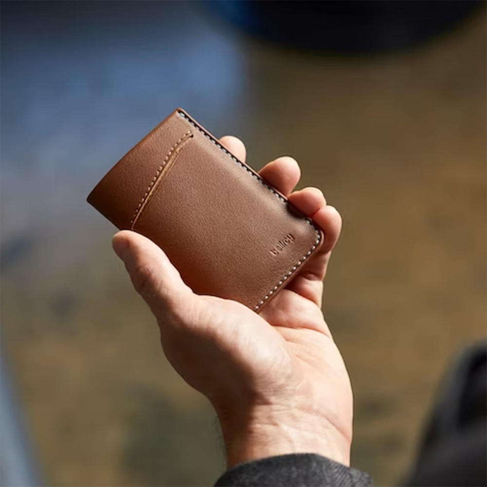 Bellroy 超薄皮夾 卡夾 優質皮革-黑, , large