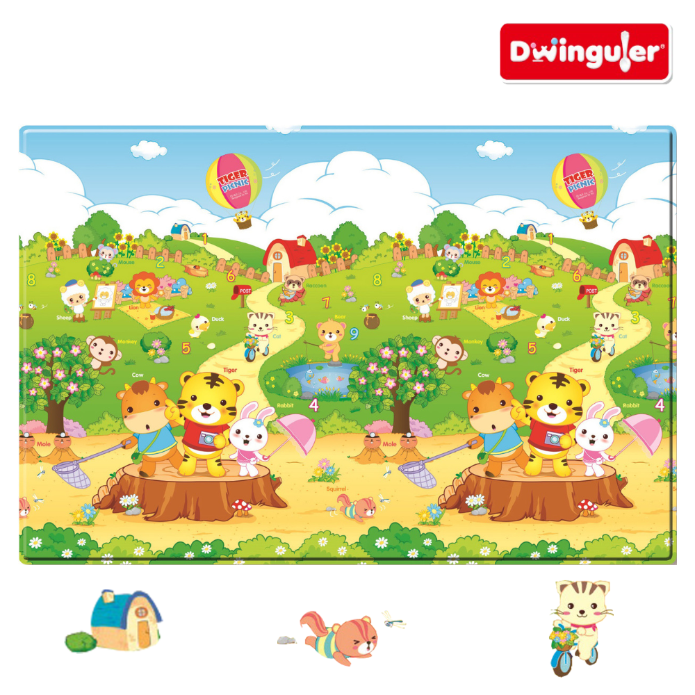 【Dwinguler康樂】遊戲墊─小虎樂園(190x130x1.1cm), , large