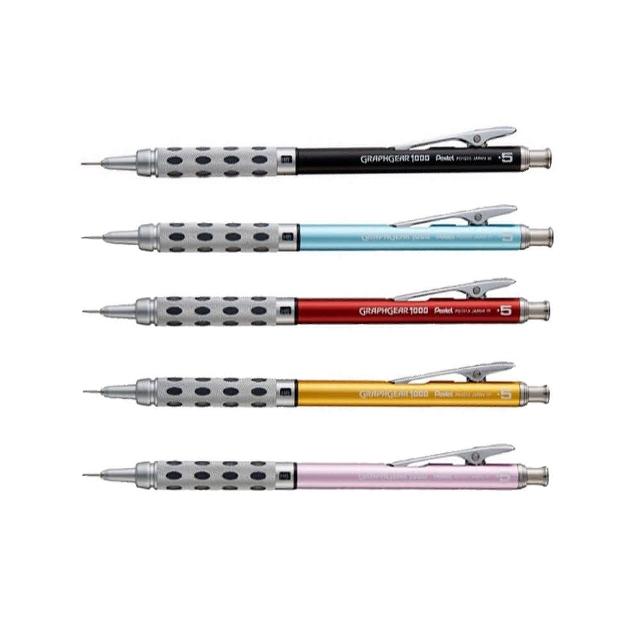 【 Pentel 飛龍 】 GRAPHGEAR 1000 製圖鉛筆 0.5mm /支 XPG1015C (筆桿顏色隨機出貨), , large