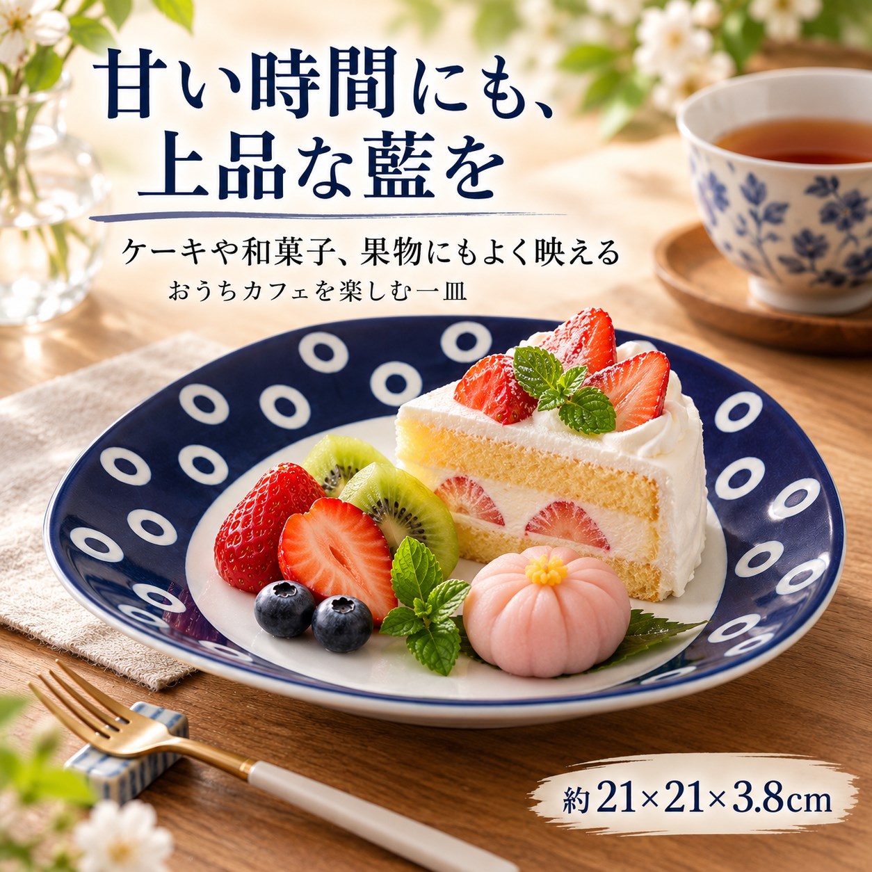 【HIYASU日安工坊】靛藍7吋四角圓皿*^(5), , large
