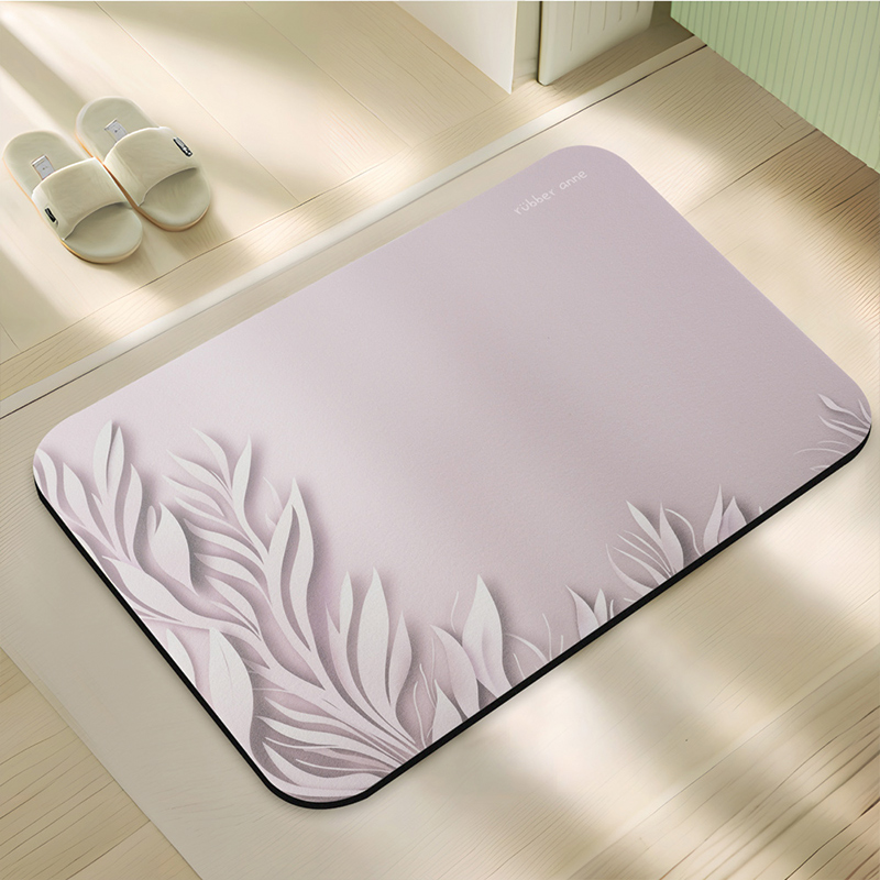 【Monster】 Soft Diatomaceous Earth Absorbent Mat &ndash; Shadow of Water Series (60x40cm) &ndash; Silver Sparkle, , large