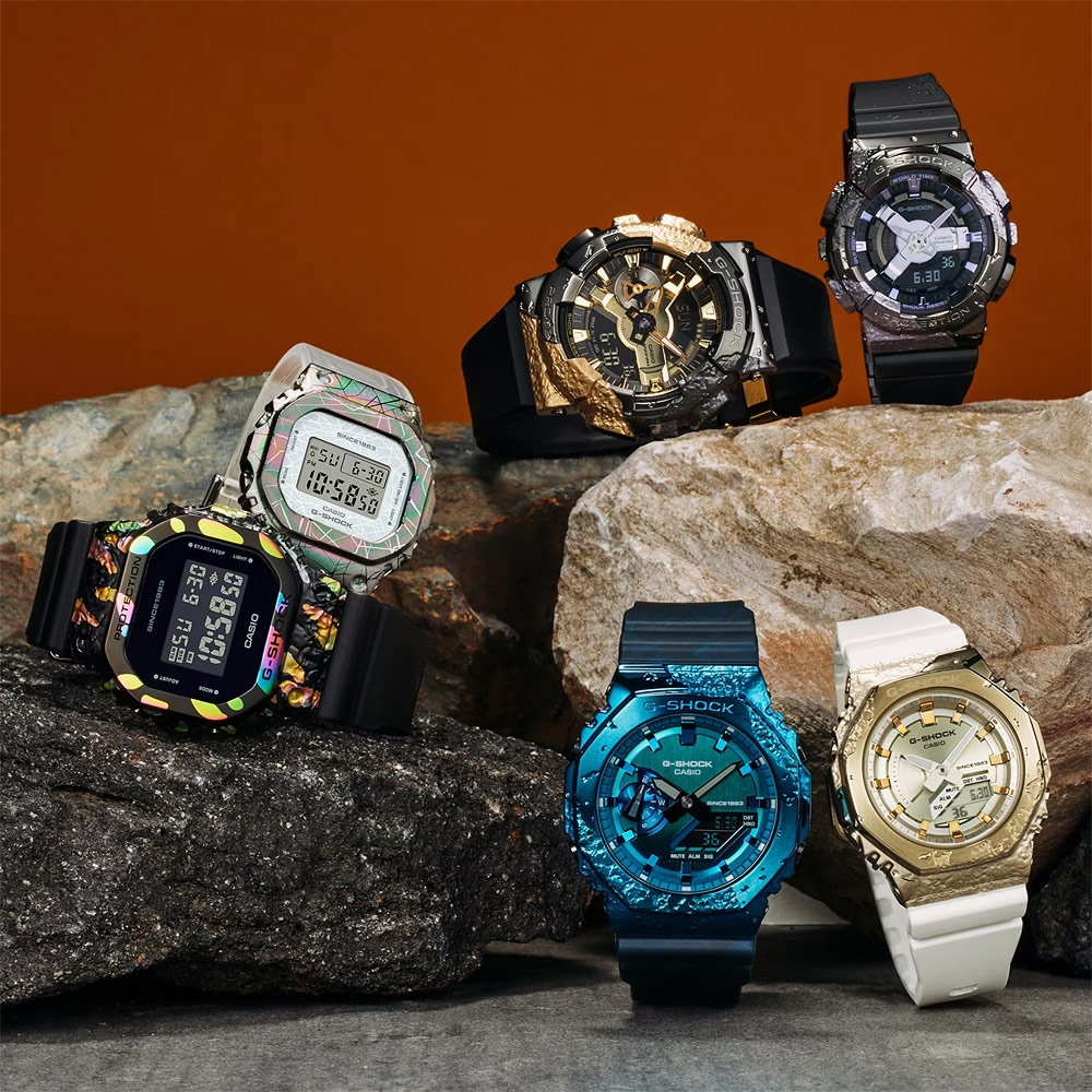 CASIO 卡西歐 G-SHOCK 40 週年探險家之石系列 雙顯手錶 GM-114GEM-1A9, , large