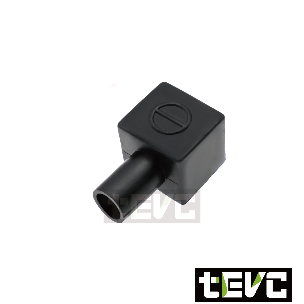 《tevc》BK005 電瓶保護 絕緣保護套 橡膠套 防塵蓋-紅，黑(一對), , large