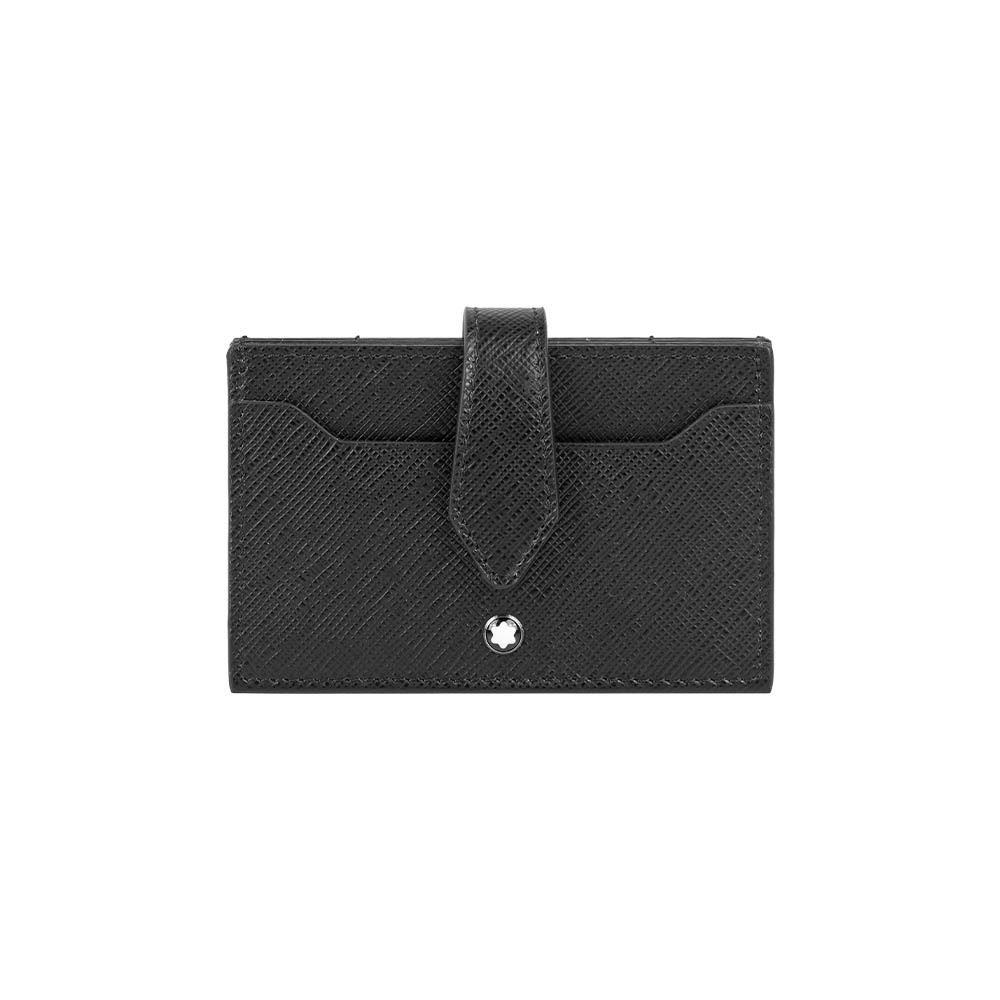 MONT BLANC Sartorial 匠心系列風琴造型釦式卡片夾/名片夾(黑色), , large