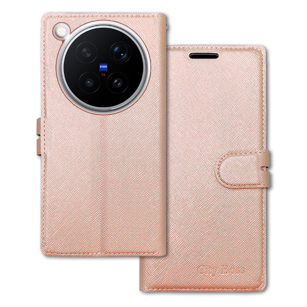 CITY都會風 vivo X500 Pro Max 插卡立架磁力手機皮套 有吊飾孔, , large