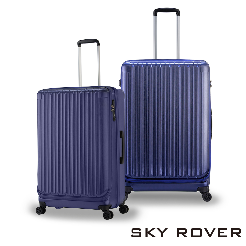 【PANTHEON PLAZA】展示品限量出清 SKY ROVER CRYSTAL 19吋 璀璨晶鑽 前開式可擴充拉鍊硬殼行李箱 SRI-1808SF 紫水晶, , large